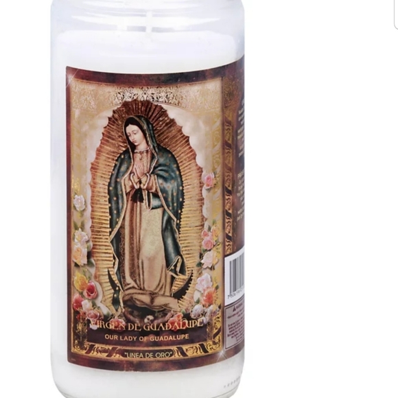 Brilux Virgen de Guadalupe Religious Candle – White Wax - Picture 3 of 6